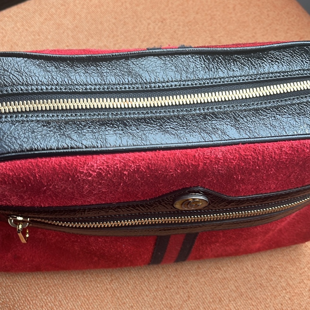 Gucci ophidia crossbody red suede - Picture 7 of 15